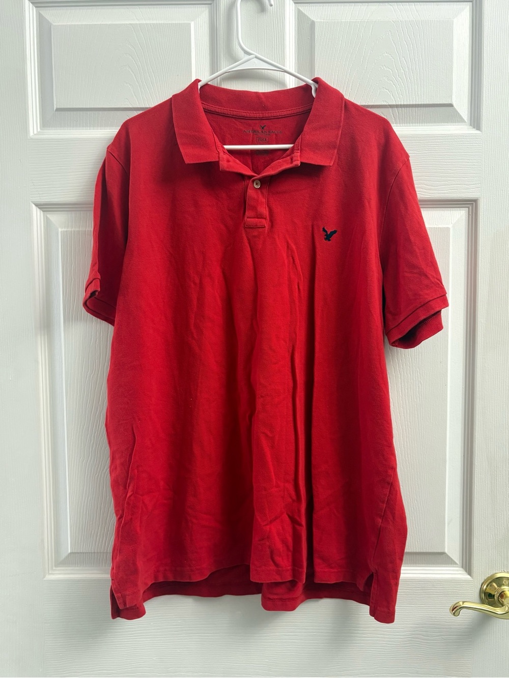 American Eagle Outfitters Red Mens Polo